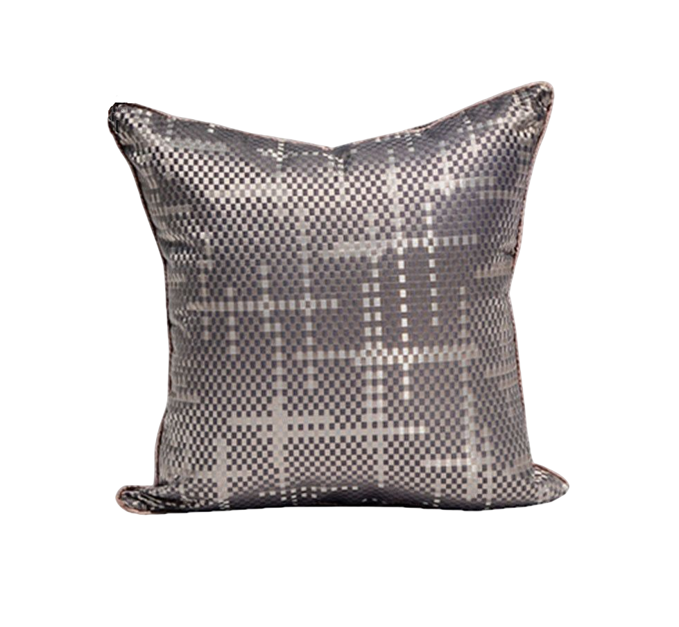 Bamboo Mat Grey Cushion Cover-45x45CM
