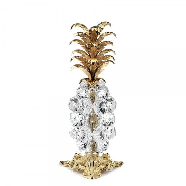 MEDIUM PINEAPPLE IN CRYSTAL, GOLD BRASS-DC5621/OR