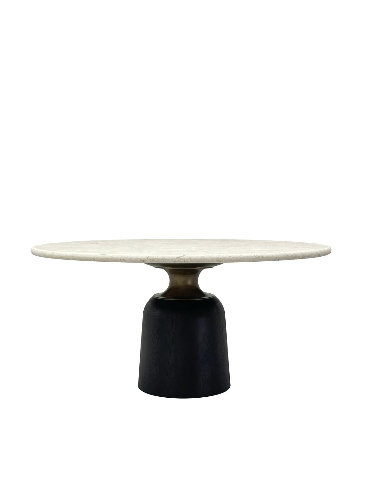 Luca Travertine Stone Dining Table