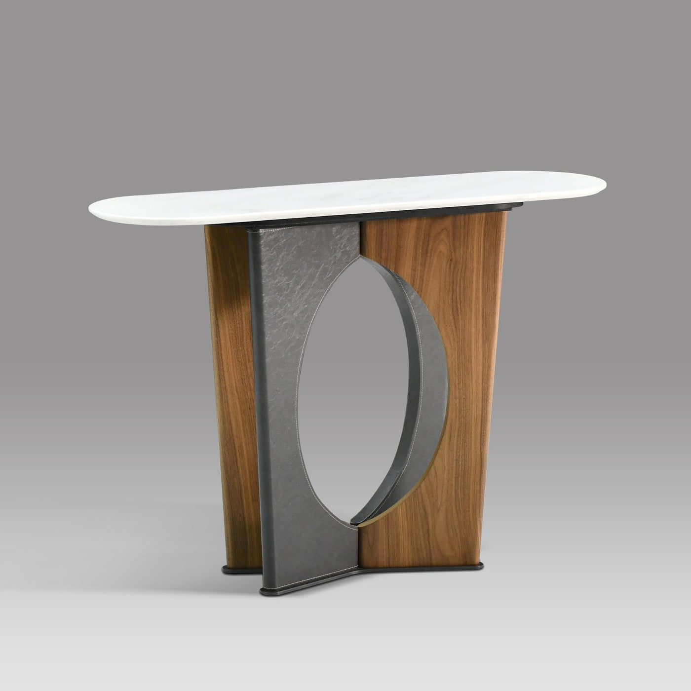 leo marble console table