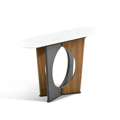 leo marble console table