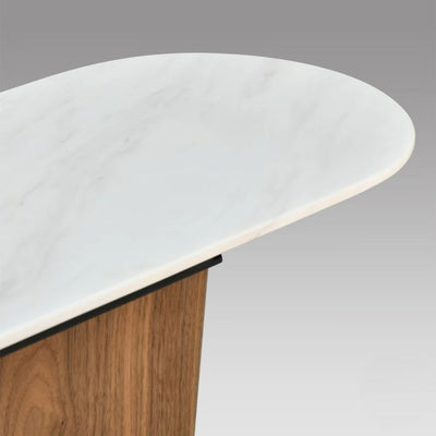 leo marble console table