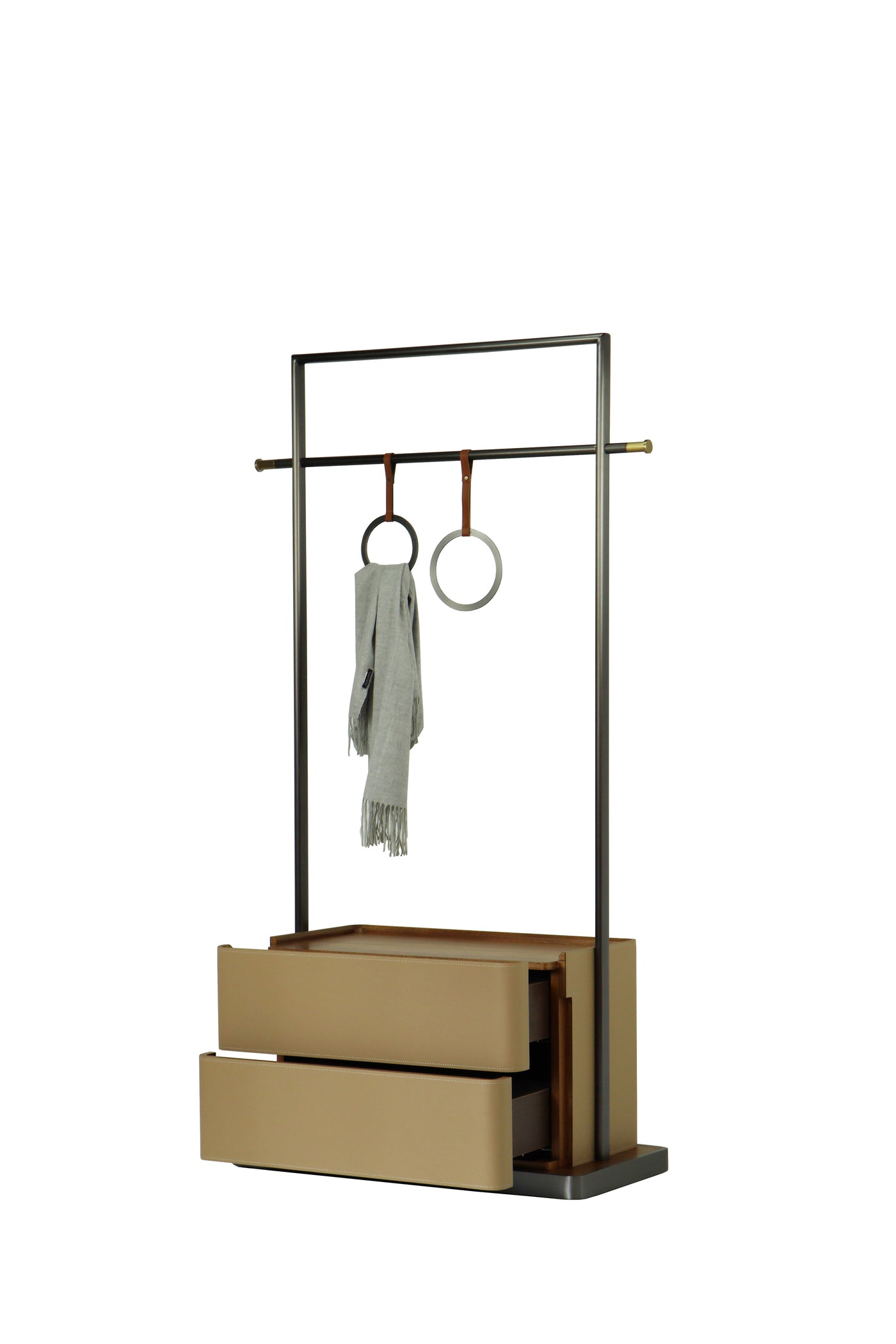 CAGE HANGER W/2 DRAWERS
