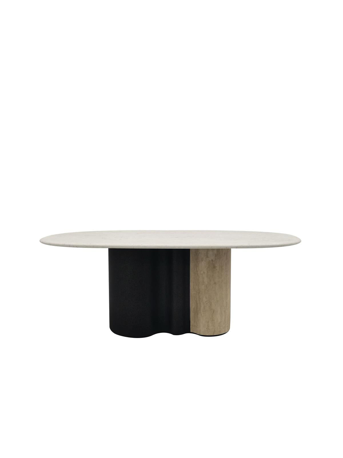Luca Travertine Stone Dining Table
