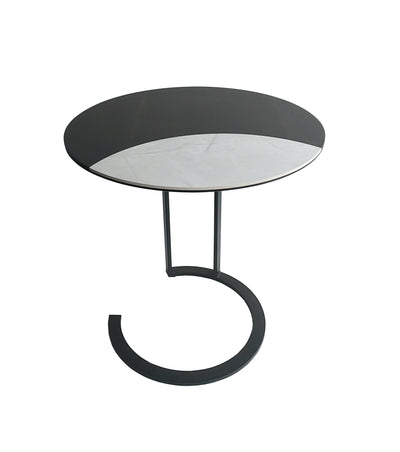 Carson Ceramic/wood top metal stand