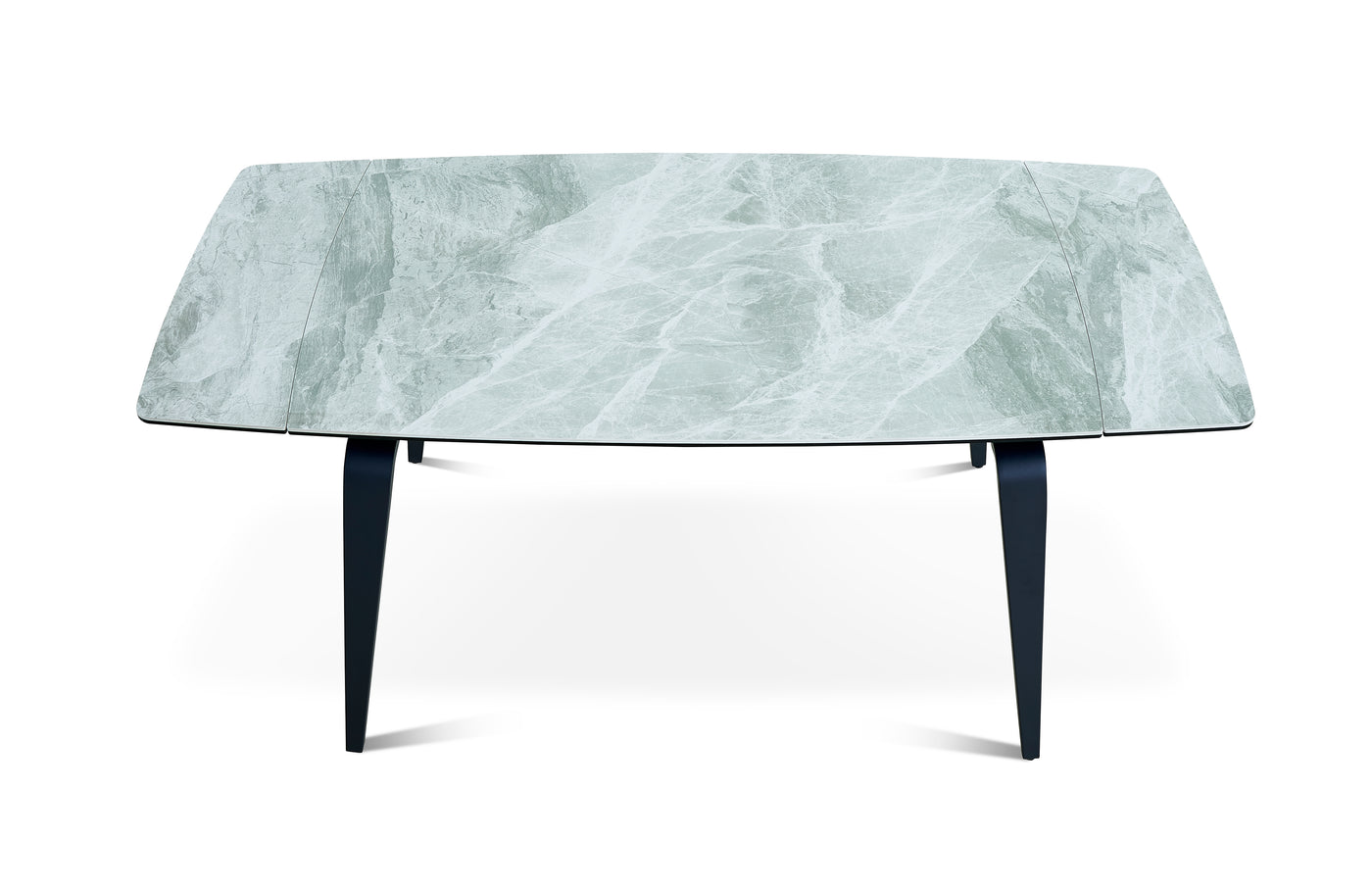Kama Curve Legs Extensible Dining Table - Grey