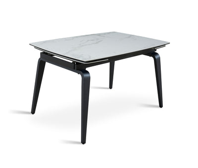 Kama Curve Legs Extensible Dining Table - White