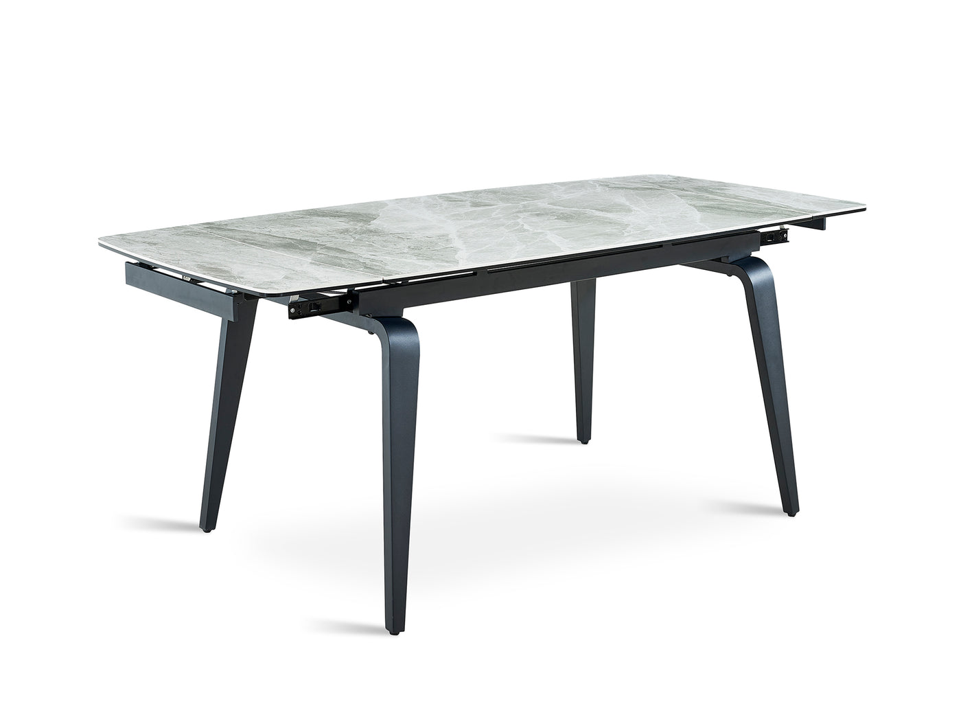 Kama Curve Legs Extensible Dining Table - Grey