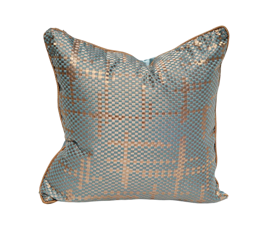 Bamboo Mat Blue Cushion Cover-45x45CM