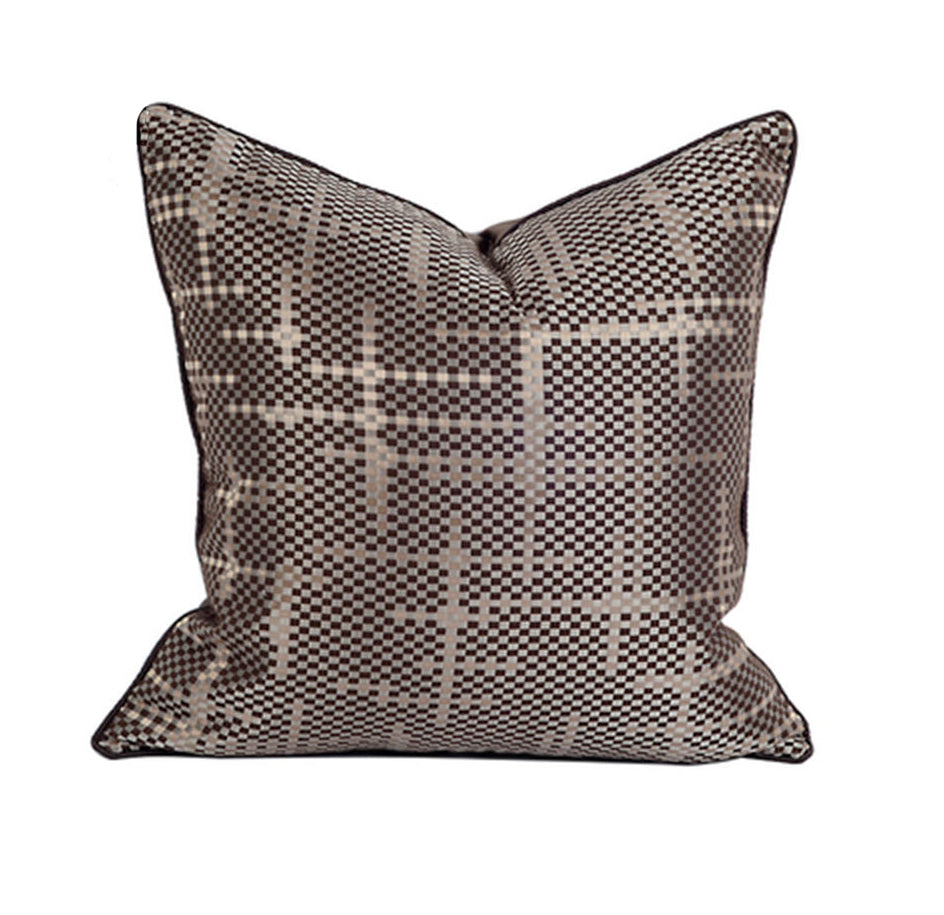 Bamboo Mat Brown Cushion Cover-45x45CM