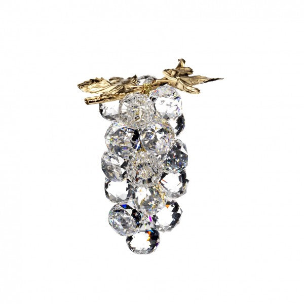 CRYSTAL GRAPES, BIG, GOLD BRASS BRANCH-DC5577/OR