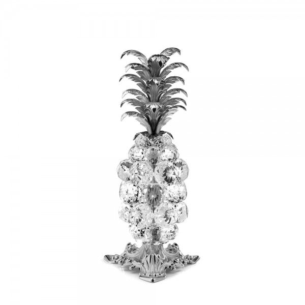 SMALL PINEAPPLE IN CRYSTAL, SILVER BRASS-DC5620/AG