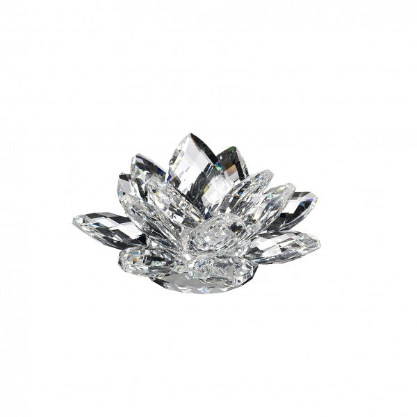 WATERLILY 15 PETALS SMALL IN CLEAR CRYSTAL-DC5400