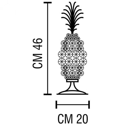 BIG PINEAPPLE IN CRYSTAL GOLD BRASS-DC5622/OR